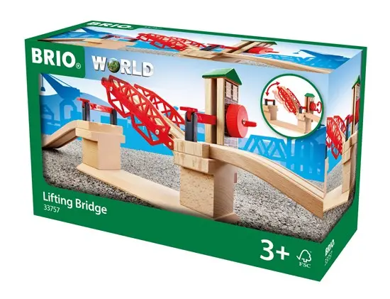 Brio Lifting Bridge Wooden Construction Toy 1
