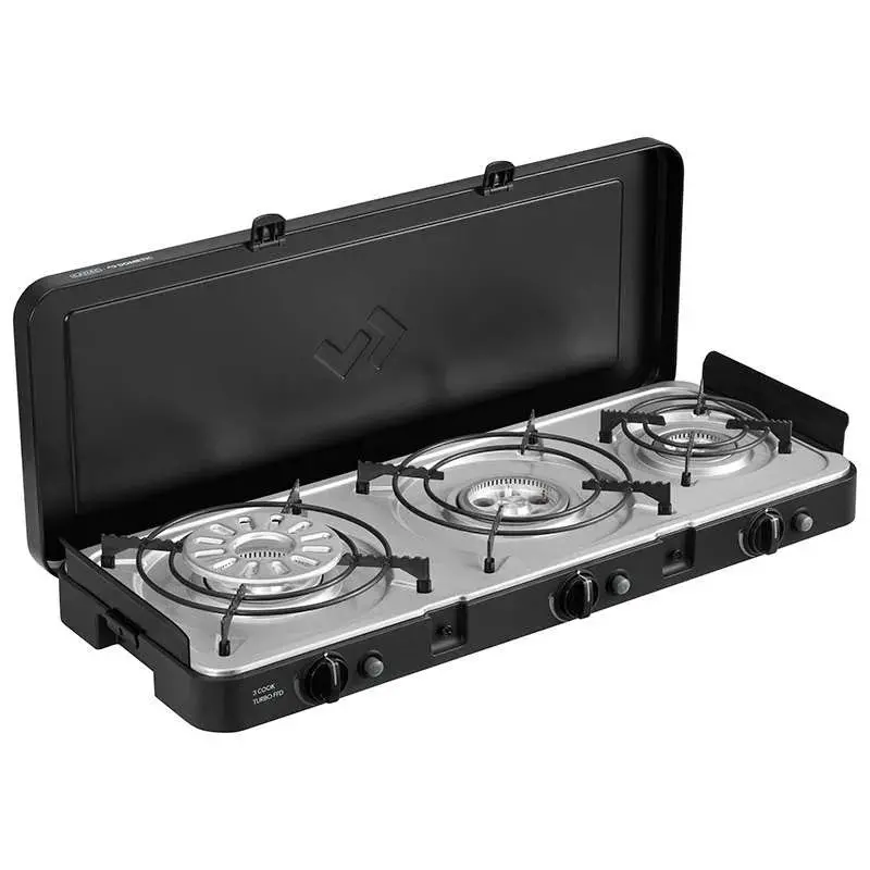 Cadac 3-Burner Turbo Ffd Deluxe Qr Stove – Quick-Release Gas System 1