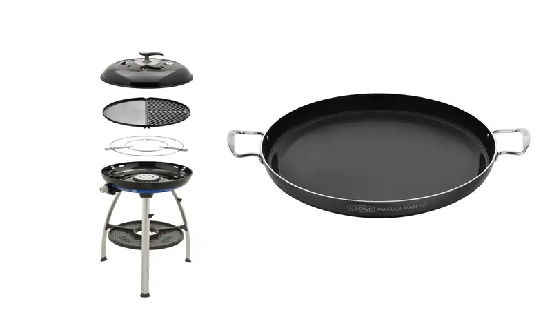 Cadac Carri Chef 50 Portable Gas Bbq – Includes Plancha & Paella Pan 1