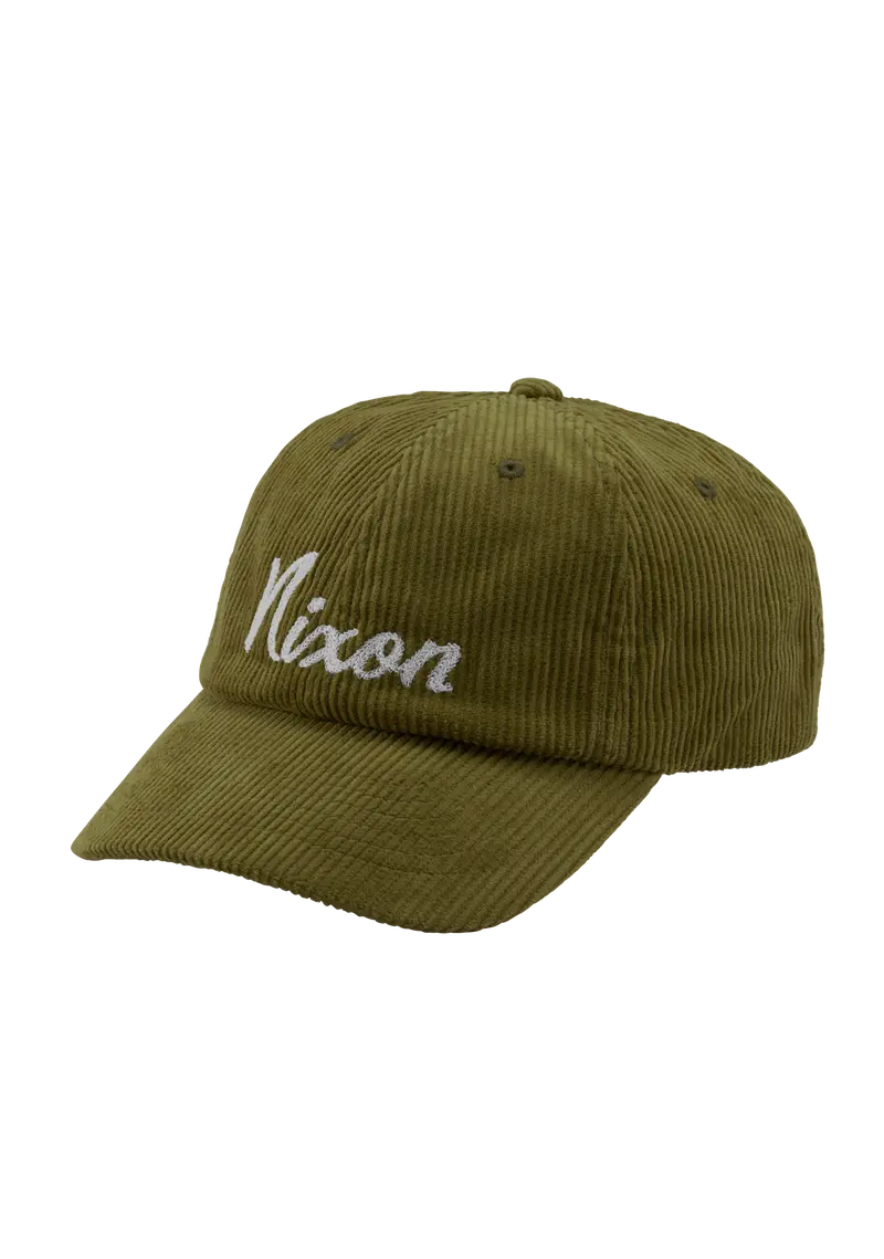 Capitol Strapback Cap – Olive With White Accents 1