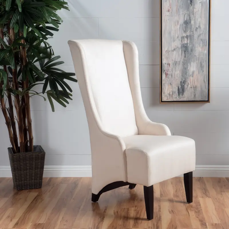 Classic High-Back Fabric Dining Chair With Traditional Styling - Nh449992 1