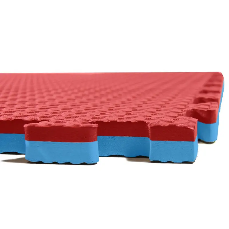 Clevr Reversible 1" Thick Eva Foam Floor Tiles – Blue/Red, 12-Piece Set (48 Sq. Ft.) 1