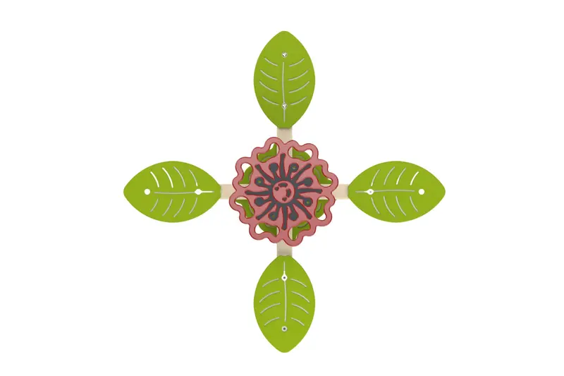 Clover-Shaped Spring Rocker For Balanced, Multi-Directional Movement 1
