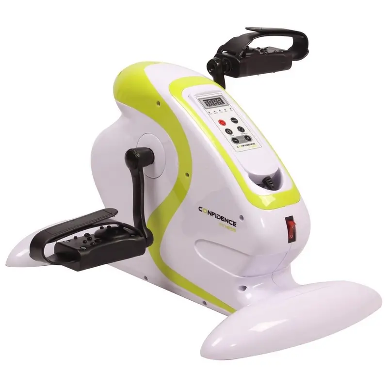 Confidence Fitness Motorized Mini Exercise Bike – Electric-Powered Compact Trainer 1