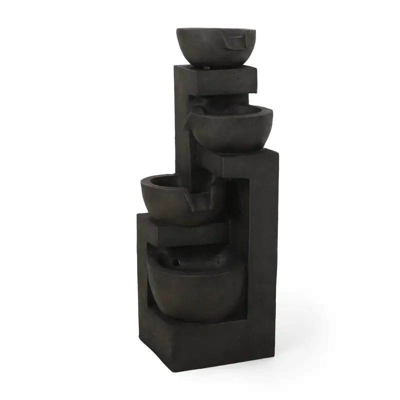 Contemporary 3-Tier Outdoor Fountain – Nh120413 1
