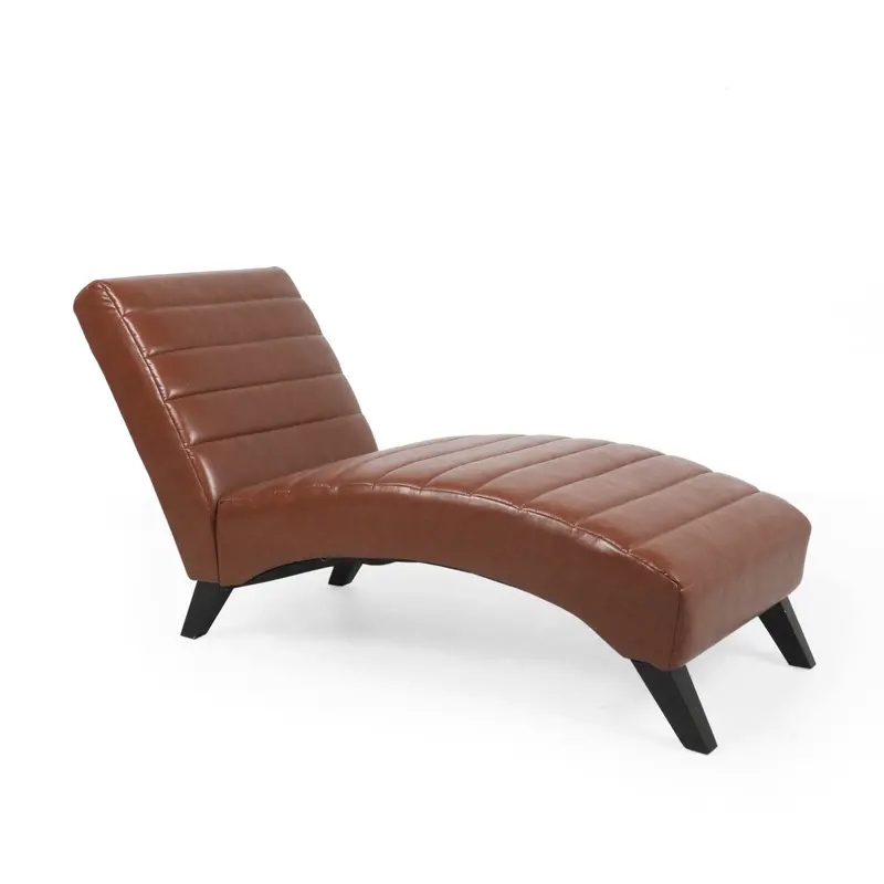 Contemporary Channel-Stitched Chaise Lounge – Nh171413 1