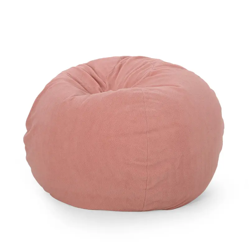 Contemporary Shearling Bean Bag Chair – 5-Foot Lounge Seating 1