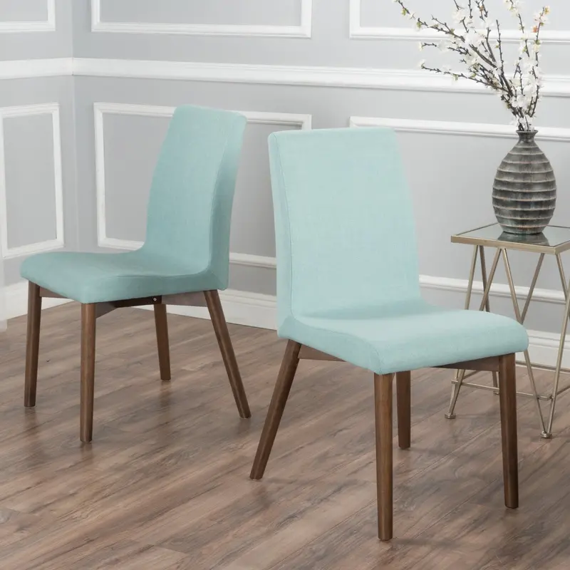 Contemporary Upholstered Dining Chairs – Set Of 2 (Nh349892) 1