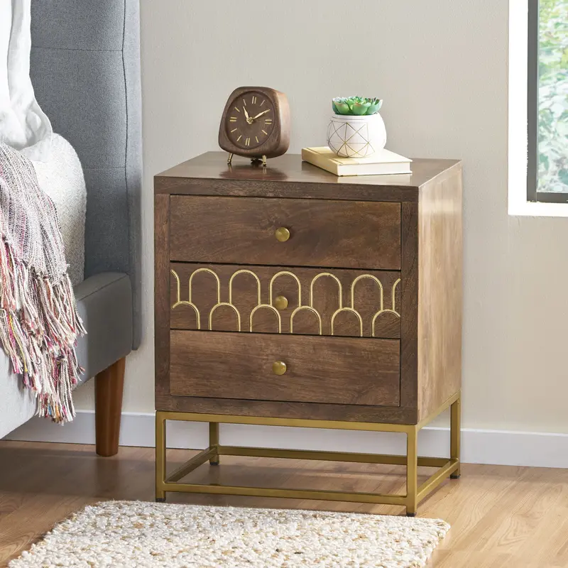 Contemporary Wooden Nightstand With Thoughtful Storage Design – Nh127213 1