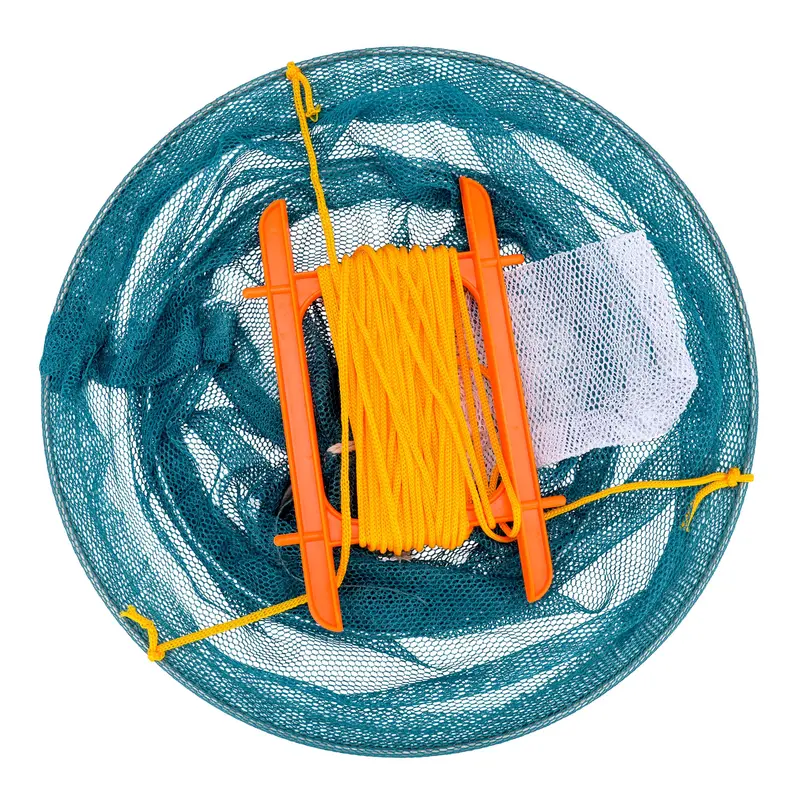 Crab Drop Net With Reinforced Metal Ring And Ergonomic Handles 1