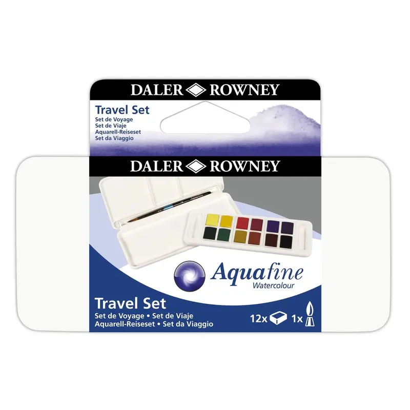 Daler Rowney Aquafine Watercolor Travel Set – Compact Art Kit 1