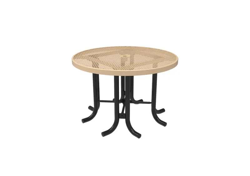 Diamond-Textured Round Patio Table 1