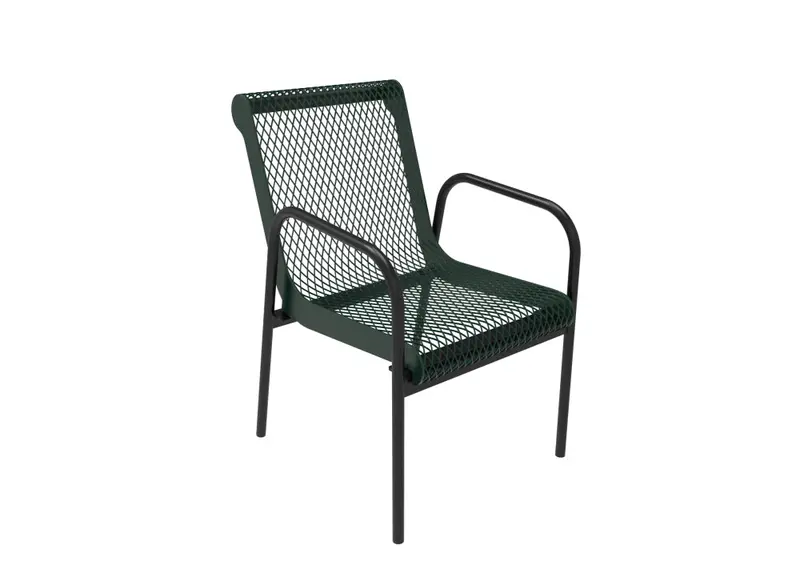 Diamond-Weave Stacking Chair For Outdoor Use 1