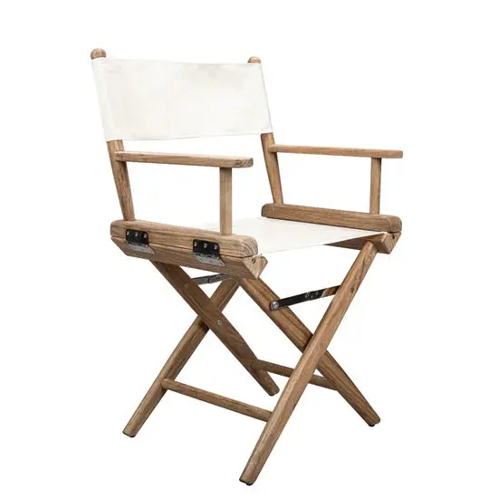 Director’S Chair With White Seat Cover – Model 60040W 1