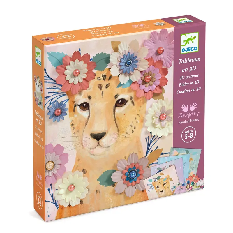 Djeco 3D Floral Wreaths Art Kit For Ages 5–8 1