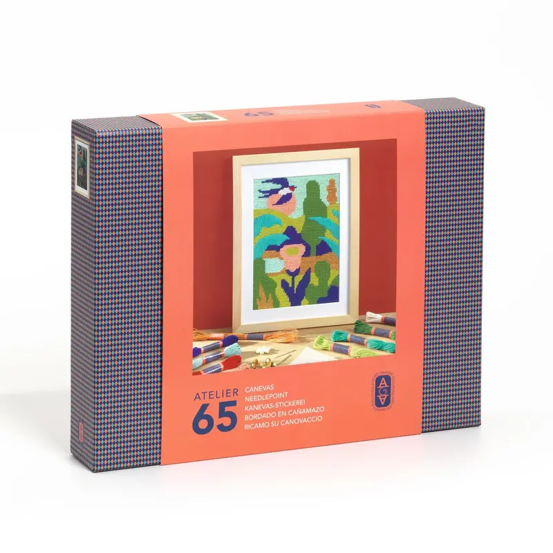 Djeco Atelier Needlepoint Embroidery Set For Kids (Set 65) 1