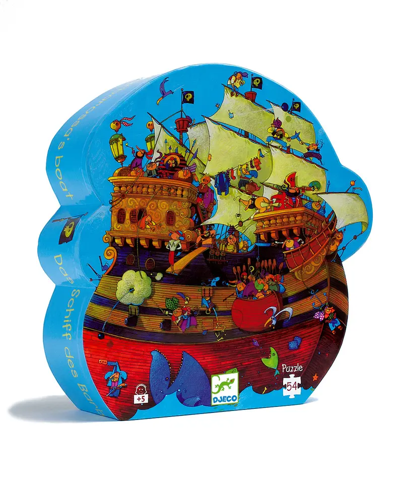 Djeco Barbarossa’S Boat Silhouette Jigsaw Puzzle 1