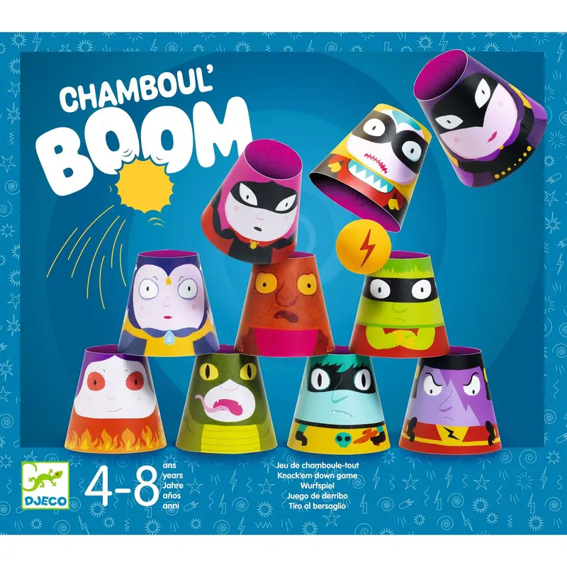 Djeco Chamboul Boom Knock-Down Game For Kids 1