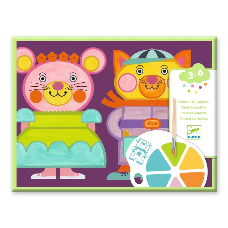 Djeco Chubby Cheeks Paint-By-Number Kit For Ages 3–6 1