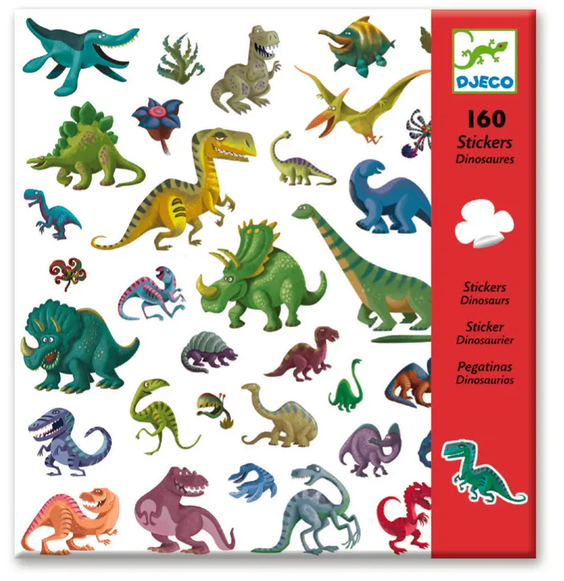 Djeco Dinosaur Sticker Pack – Reusable, Themed Decals For Ages 4–8 1