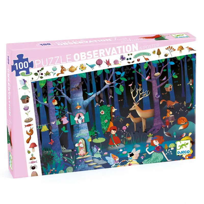 Djeco Enchanted Forest Observation Puzzle For Kids 1