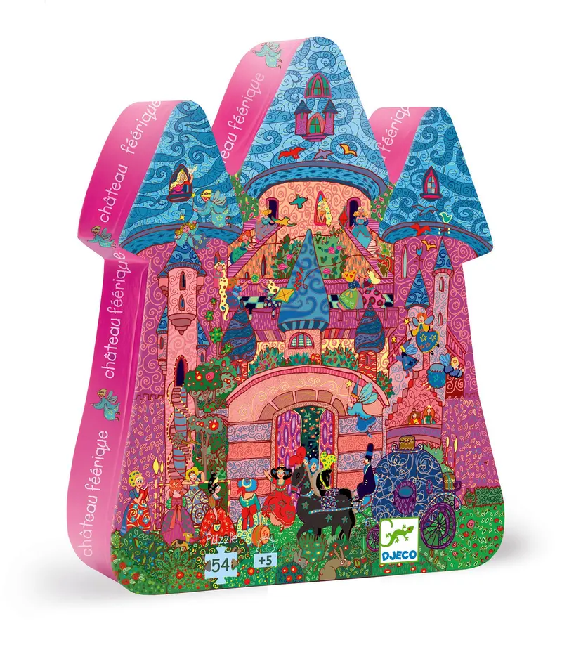 Djeco Fairy Castle Silhouette Puzzle For Early Learners 1