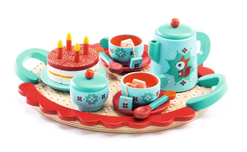 Djeco Fox'S Tea Set – Pretend Play Role-Play Toy For Kids 1