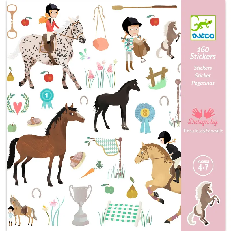Djeco Horse-Themed Sticker Collection For Kids 1