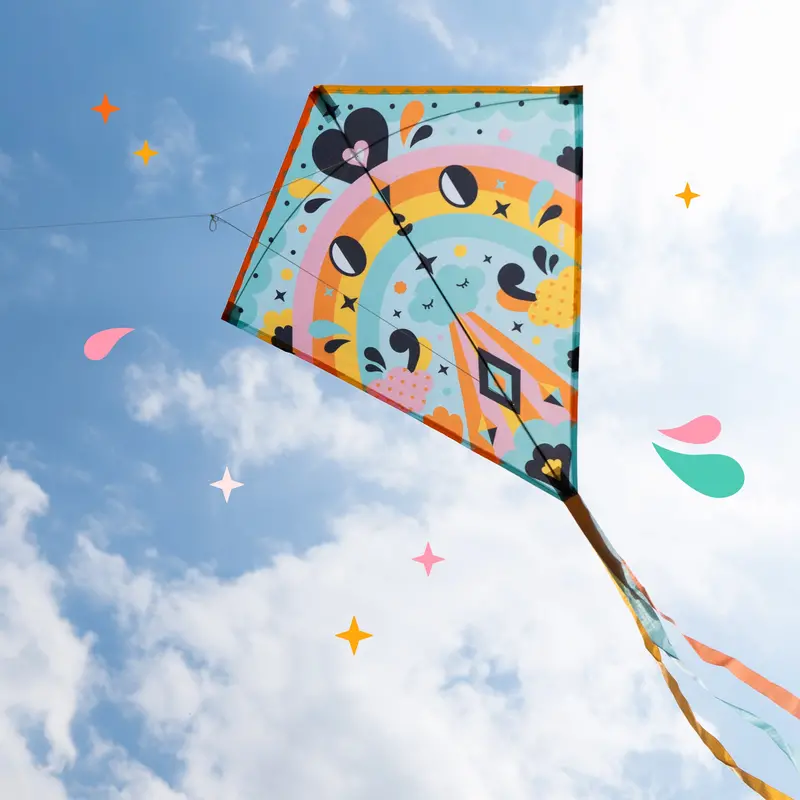 Djeco Kawaii-Themed Decorative Kite For Kids 1