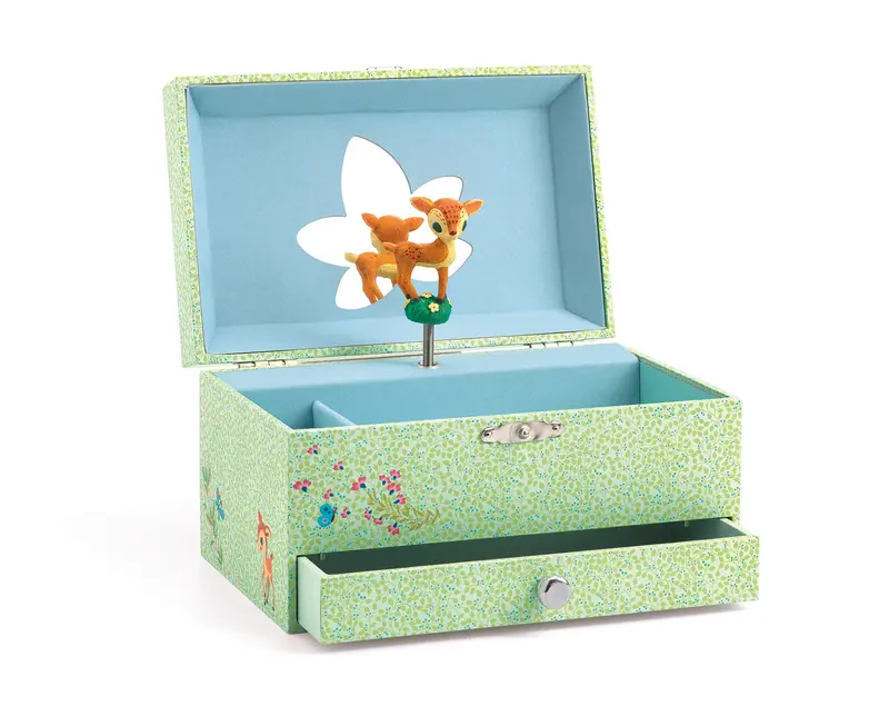 Djeco Musical Jewelry Box: The Fawn’S Song – Gentle Melody Treasure Box 1