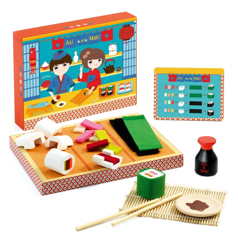 Djeco Pretend Play Set: Aki & Maki’S Sushi Restaurant 1