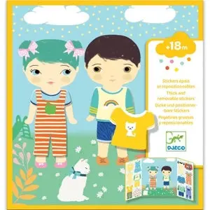 Djeco Repositionable Clothing Stickers For Toddlers (18 Months+) 1