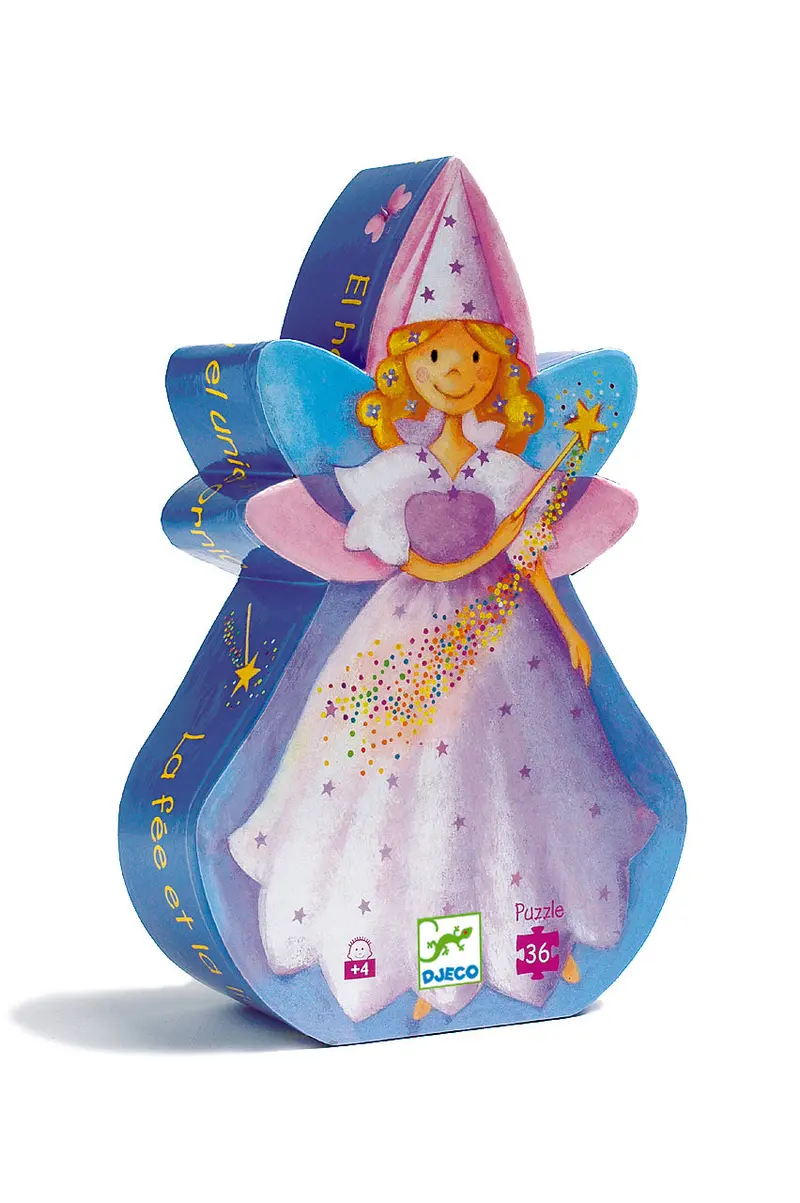 Djeco Silhouette Puzzle: The Fairy And The Unicorn – 3D Layered Jigsaw 1