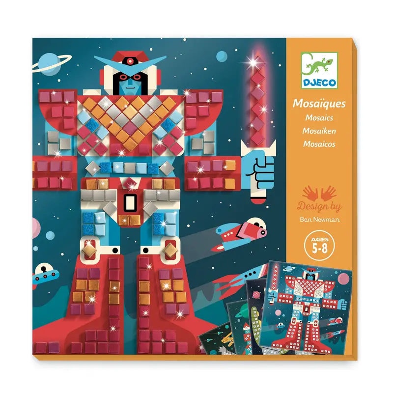 Djeco Space Battle Mosaic Kit For Kids Ages 5–8 1