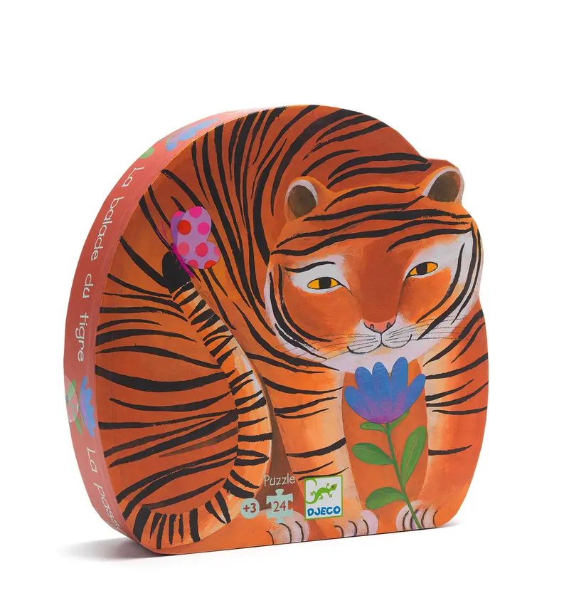 Djeco Tiger Walk Silhouette Puzzle For Children 1