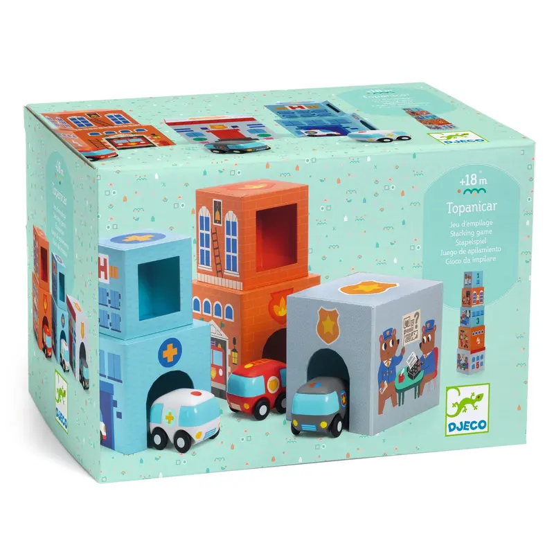 Djeco Topanicar Interactive Rolling Animal Toy 1
