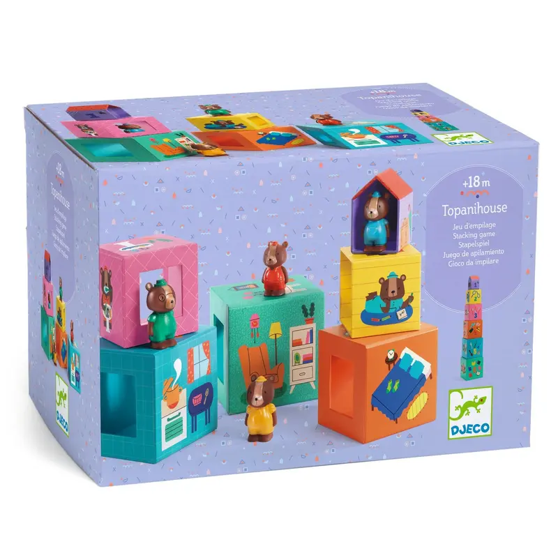 Djeco Topanihouse – Interactive Wooden Playhouse Set 1