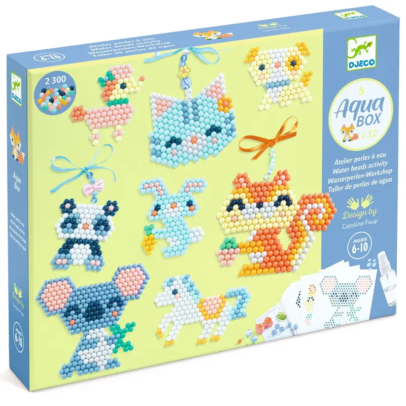 Djeco Water Beads Sensory Kit: Furry Friends (Ages 6–10) 1