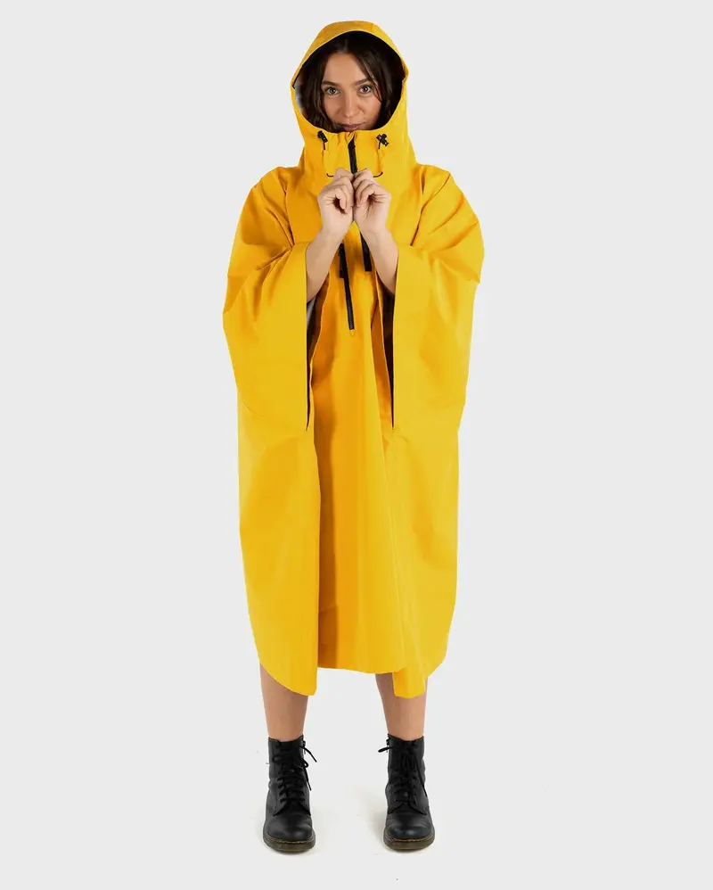 Dryrobe Rainproof Poncho – One Size Yellow Quick-Dry Outdoor Cape 1