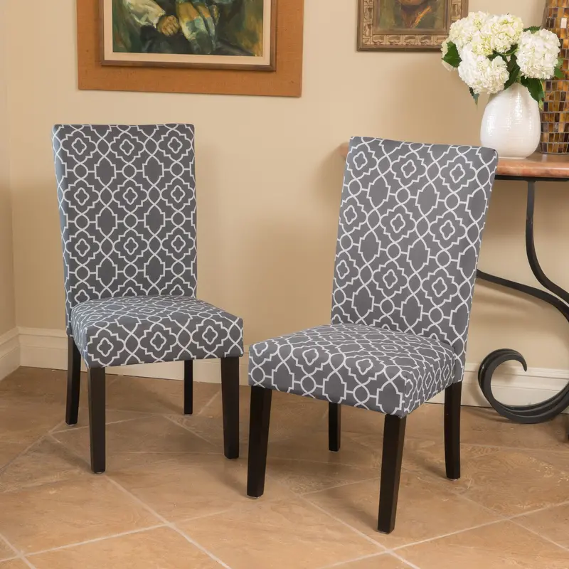 Durable Premium Fabric Dining Chairs – Set Of 2 (Nh792003) 1