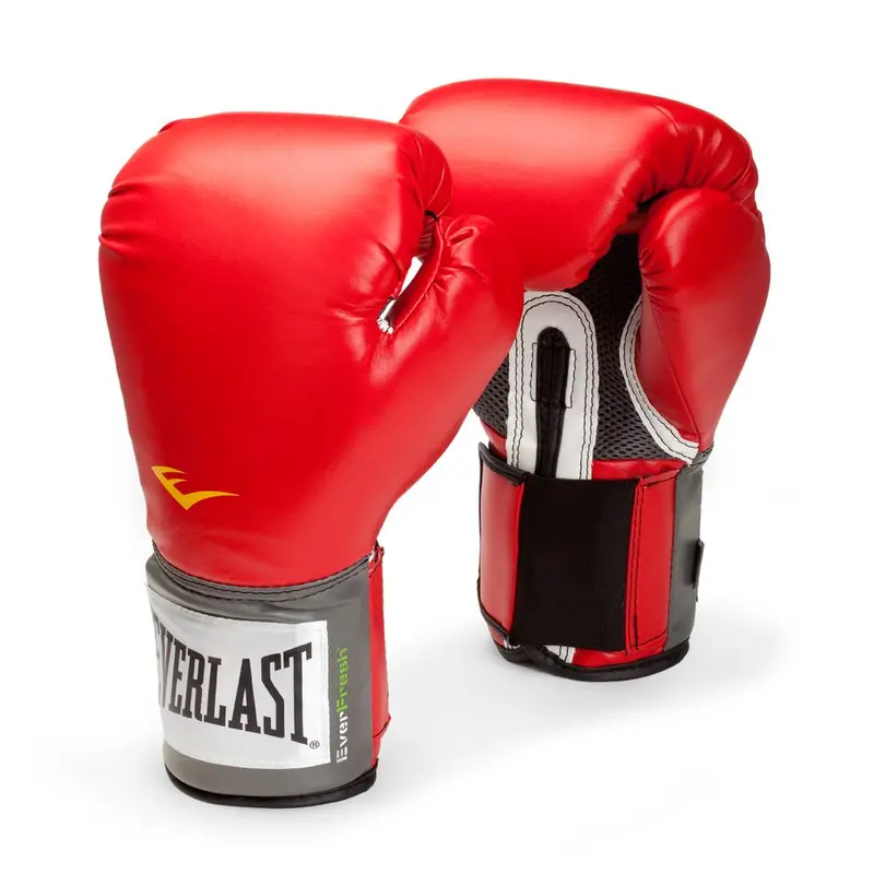 Everlast Pro Style Boxing Gloves – 16 Oz Training Gloves (Red) 1