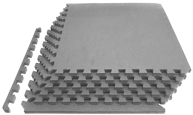 Everyday Essentials Eva Foam Interlocking Exercise Mat – 6-Tile Set, 24 Sq Ft, Multi-Color 1
