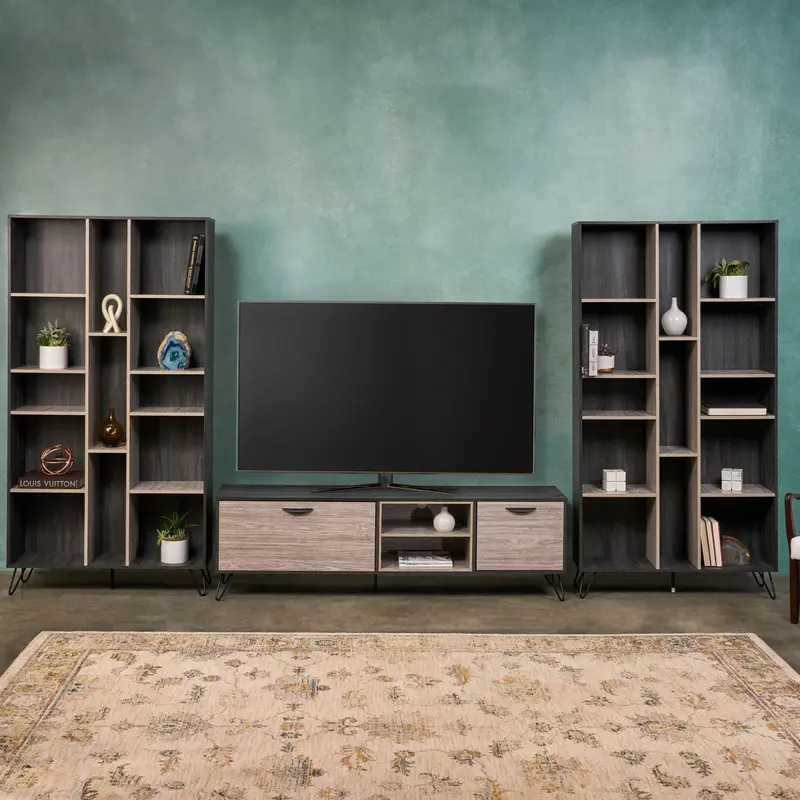 Expanded Three-Piece Mid-Century Living Room Collection - Nh678903 1
