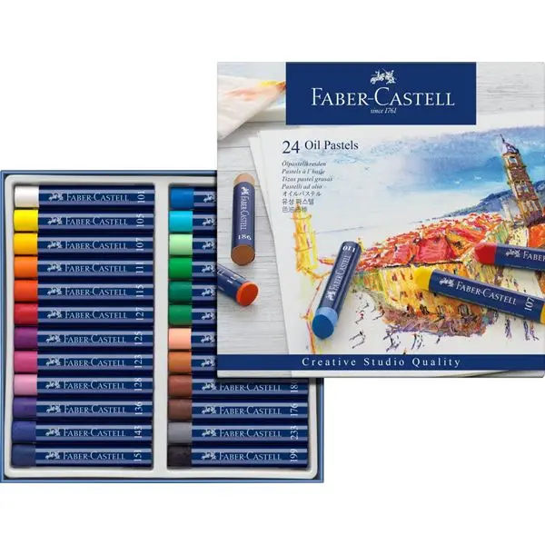 Faber-Castell Oil Pastel Set – 24 Vibrant Colors 1