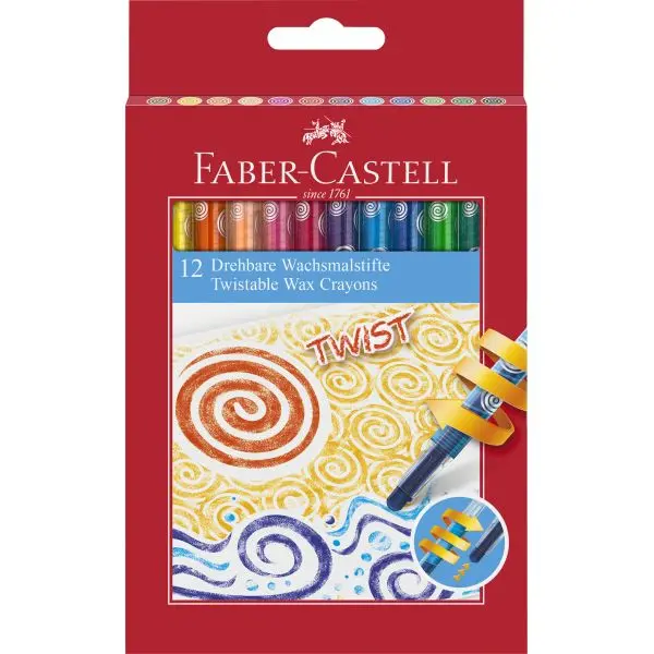 Faber-Castell Twistable Wax Crayon Assortment 1