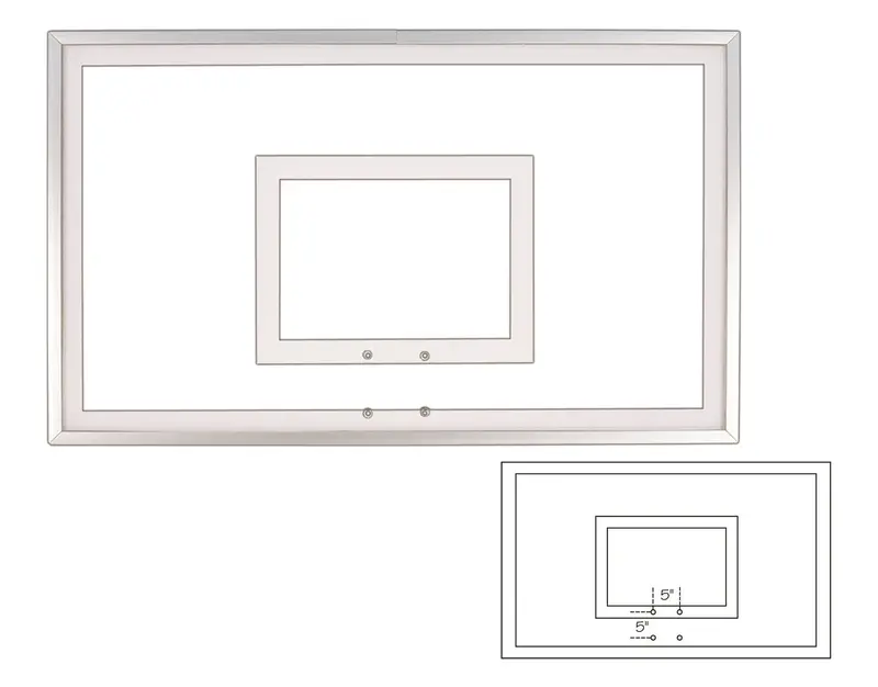 First Team 36" × 60" Acrylic Backboard – Versatile Size For Driveway Or Gym – Ft220 1