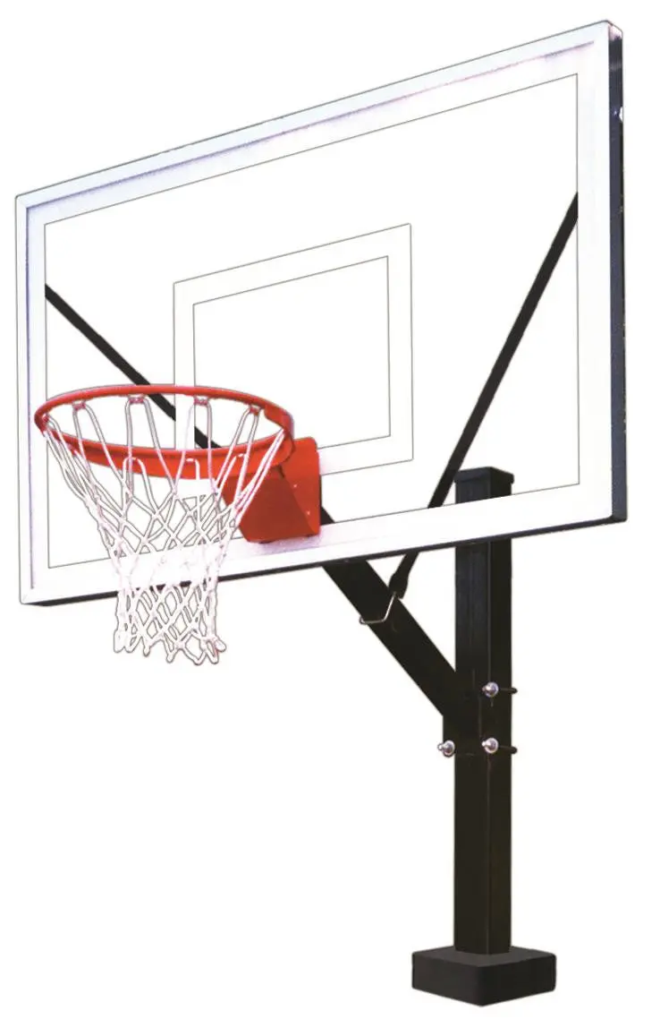 First Team Hydrosport Select Poolside Fixed-Height Basketball Hoop – 60" Acrylic Backboard 1