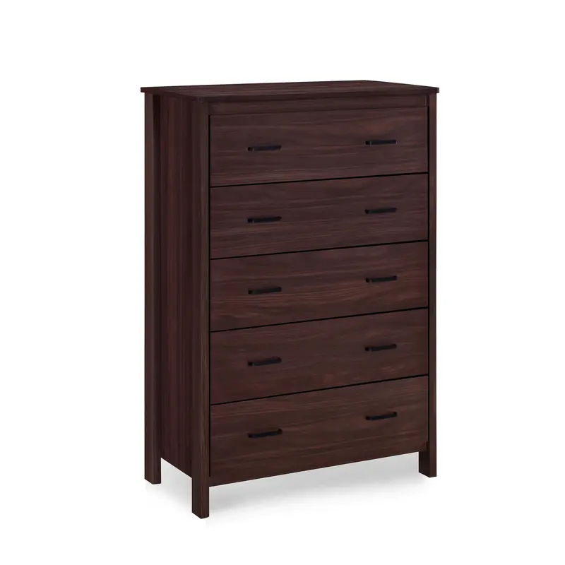 Five-Drawer Storage Chest With Modern Minimalist Silhouette - Nh709413 1