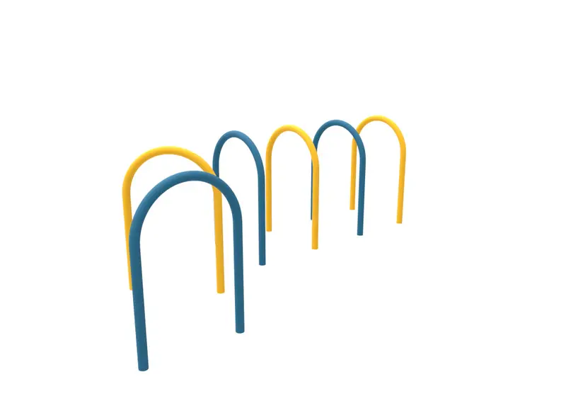 Four-Post Dog Agility Weave Obstacle 1