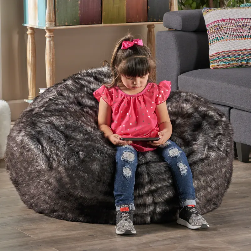 Furry Glam 3-Foot Bean Bag – Playful Luxury 1